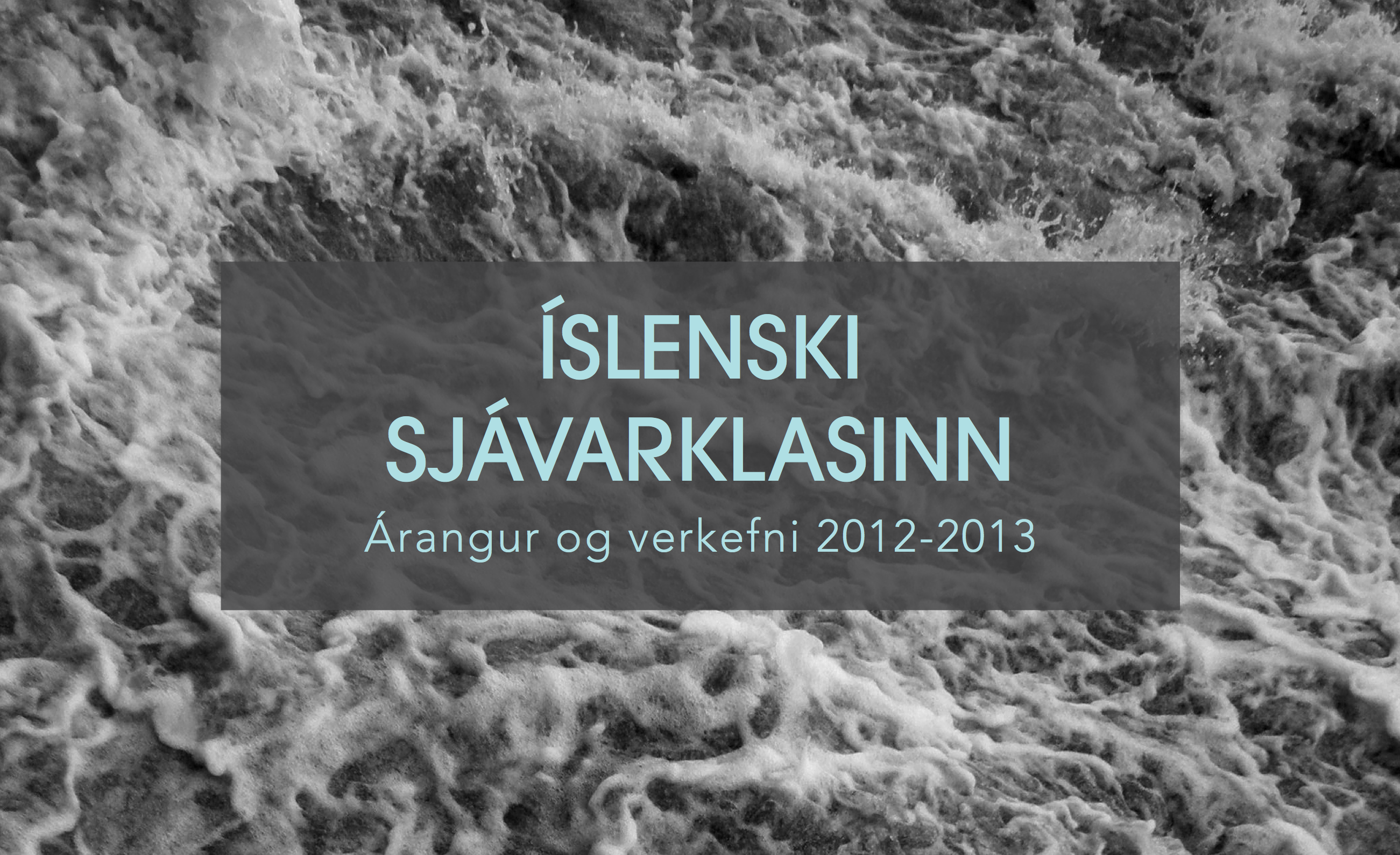 Sjávarklasinn: Árangur og verkefni 2012-2013